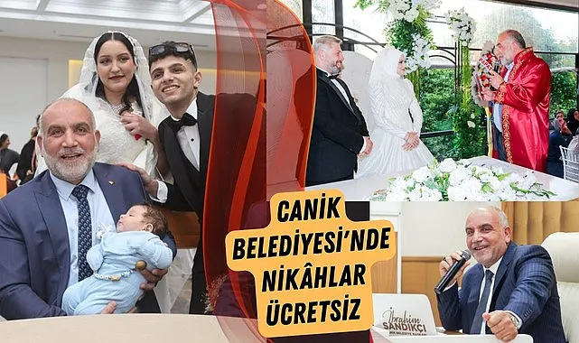 Canik Belediyesi'nde Nikâhlar Ücretsiz