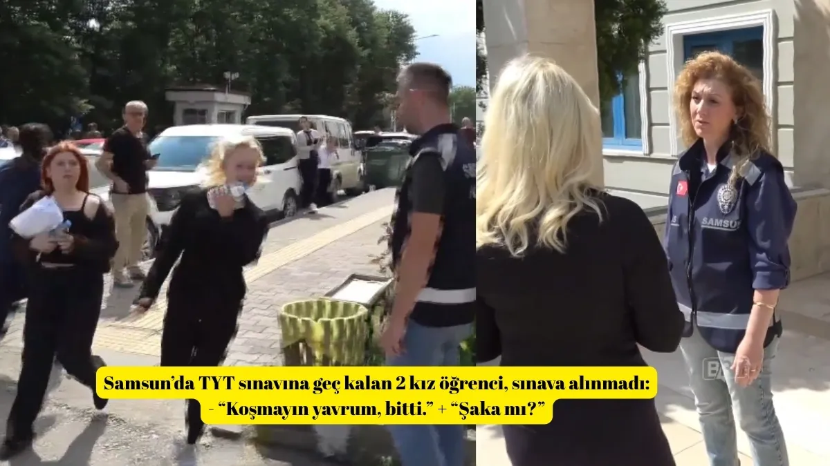 Samsun’da YKS'de yine klasikleşen görüntüler geç kaldıkları için sınava alınmadılar!