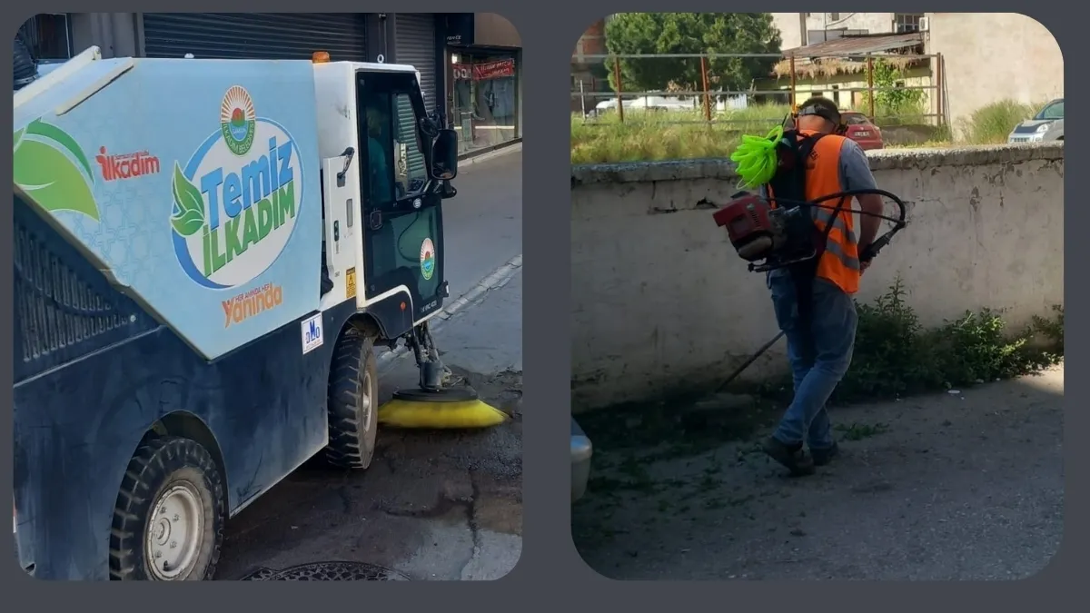 ilkadım Belediyesi Köşe Bucak Temizliyor