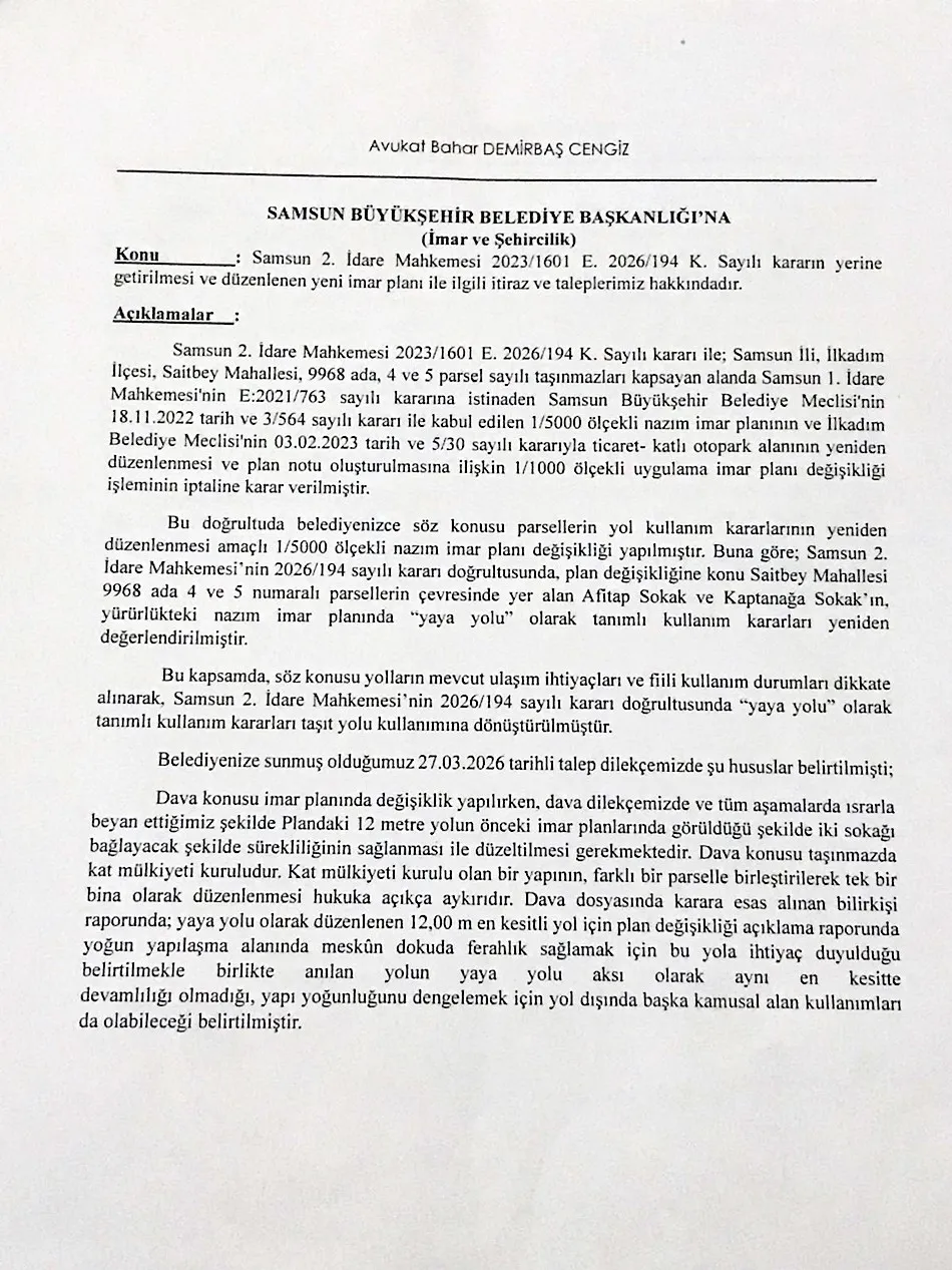 Samsun ayakkabıcılar çarşısı binasındaki imar sorunu çözülüyor mu?