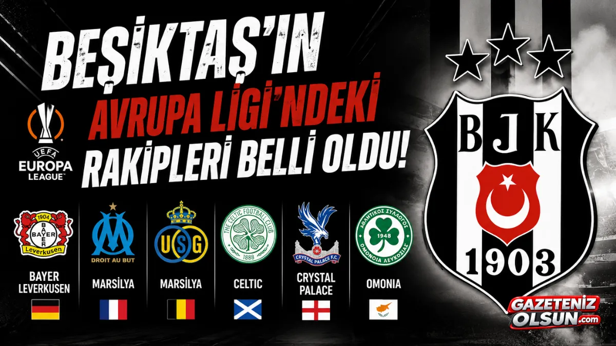 Beşiktaş’ın Avrupa Ligi’ndeki Rakipleri Belli Oldu!