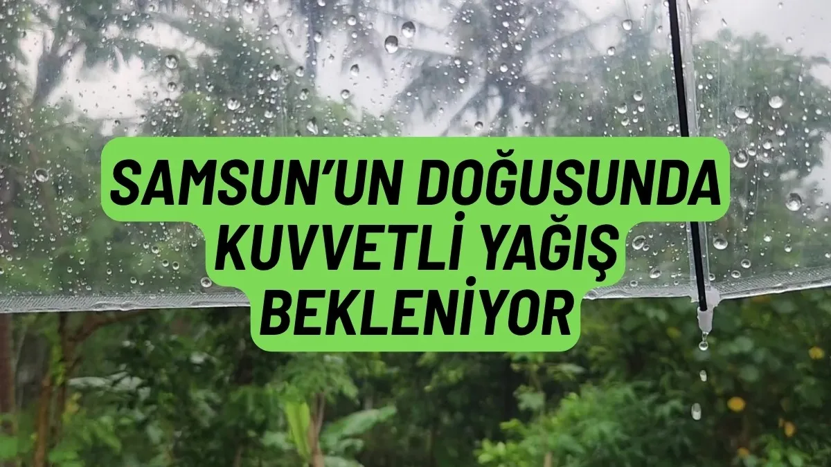Samsun'a Kuvvetli Yağış Geliyor: Meteoroloji Saat Bile Verdi! 13 ağustos Samsun Hava Durumu