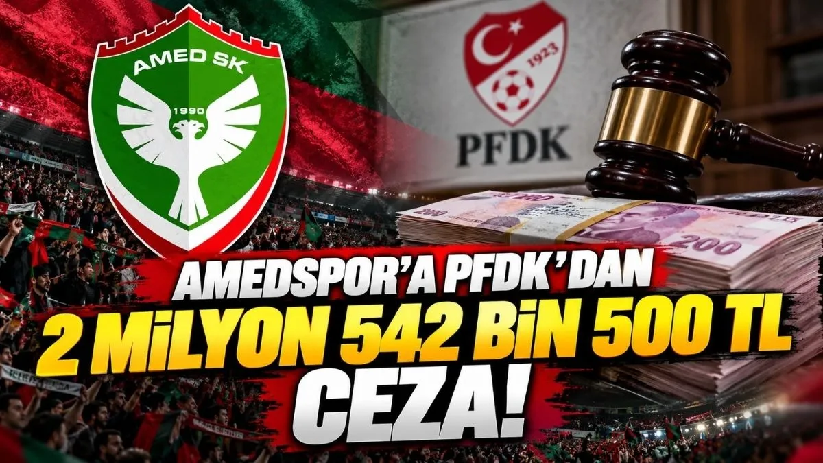 Amedspor neden ceza yedi? Amedspor’a PFDK’dan Ağır Fatura