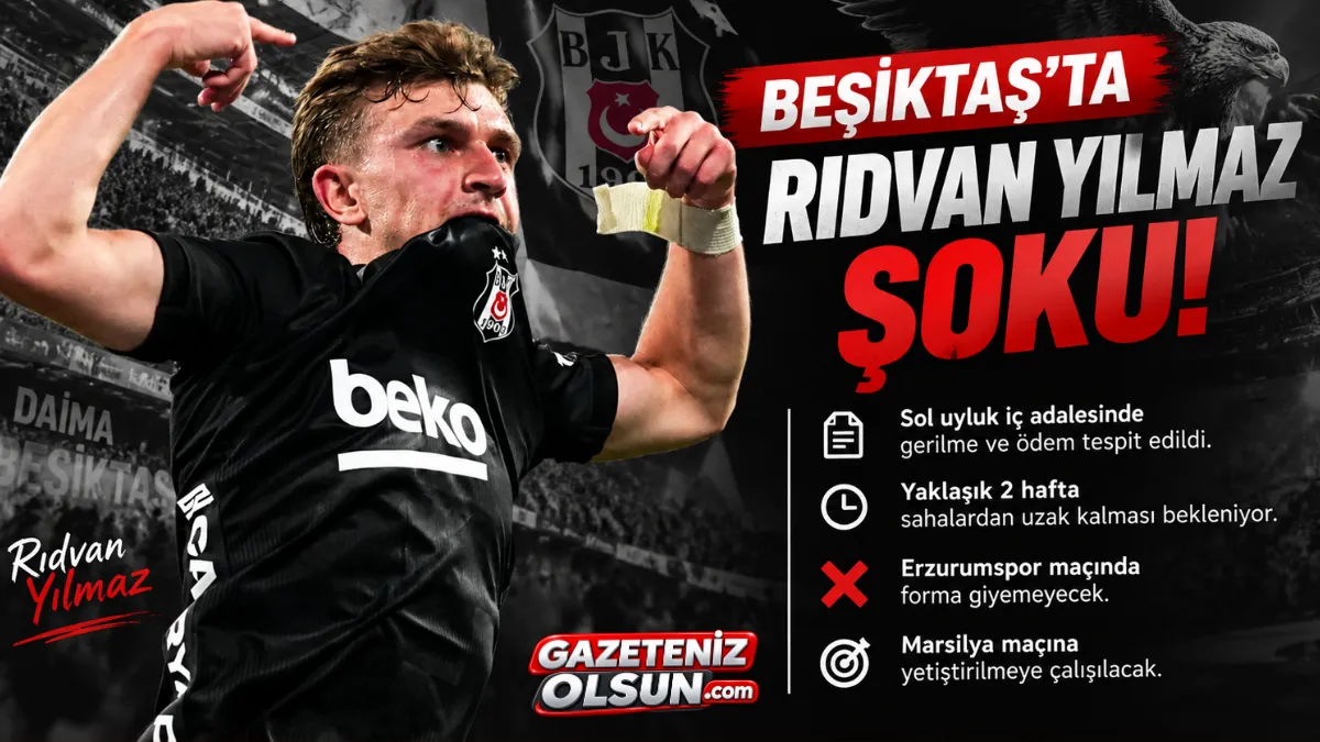 Beşiktaş’ta Rıdvan Yılmaz Şoku!