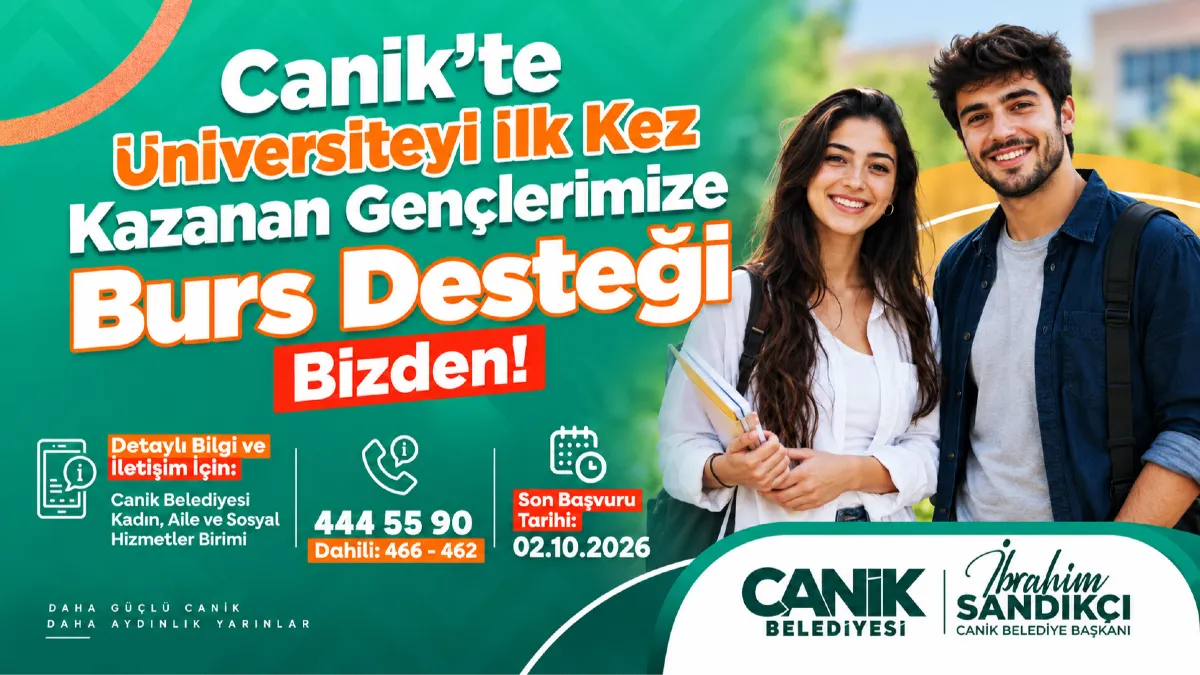 Bu yıl da Burslar Canik Belediyesi'nden: Başvurular Başladı!
