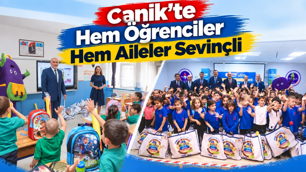 Canik'te Hem Öğrenciler Hem Aileler Sevinçli