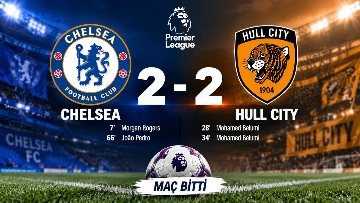 Chelsea ile Hull City’den 4 Gollü Mücadele: Maç 2-2 Sona Erdi