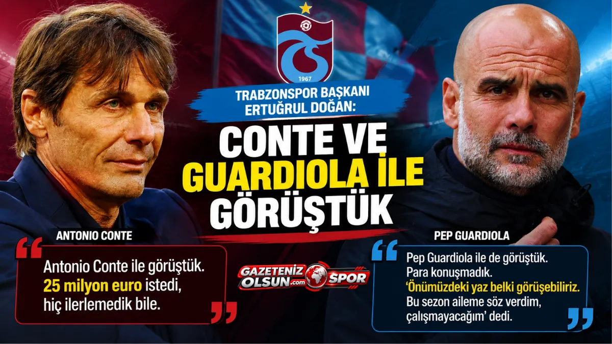 Ertuğrul Doğan’dan Conte ve Guardiola Açıklaması: Pep Guardiola ile de Görüştük