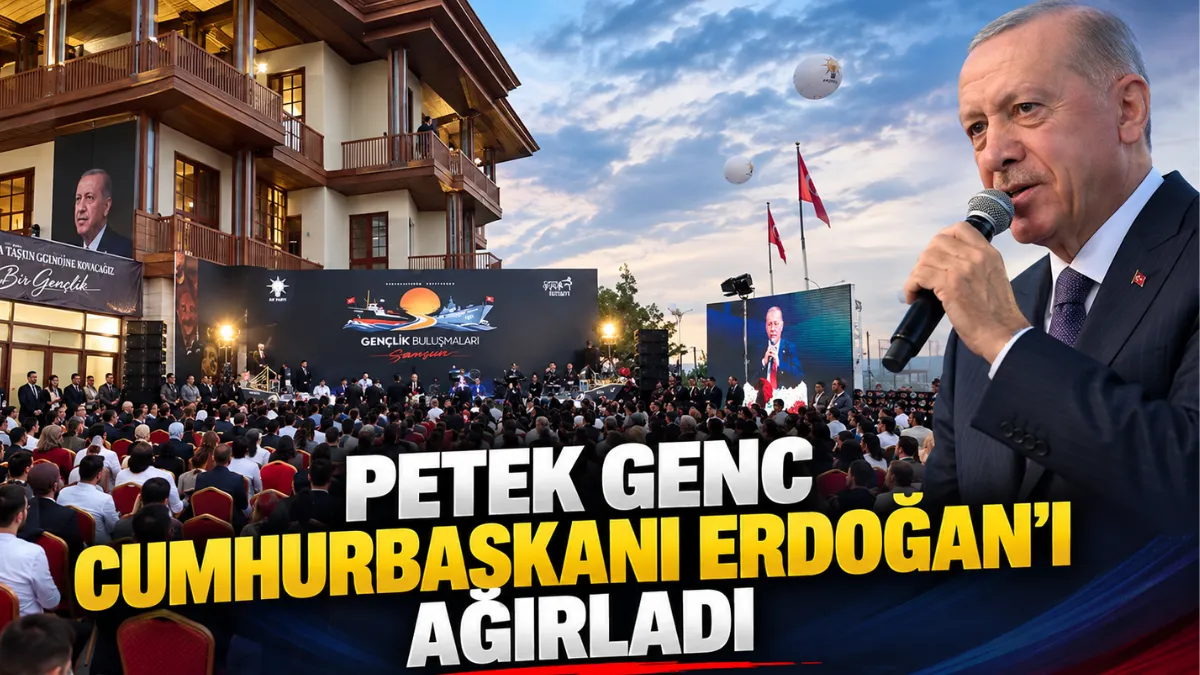 Petek Genç Cumhurbaşkanı Erdoğan'ı ağırladı