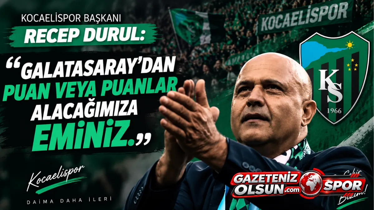 Recep Durul’dan Galatasaray Maçı Öncesi İddialı Mesaj