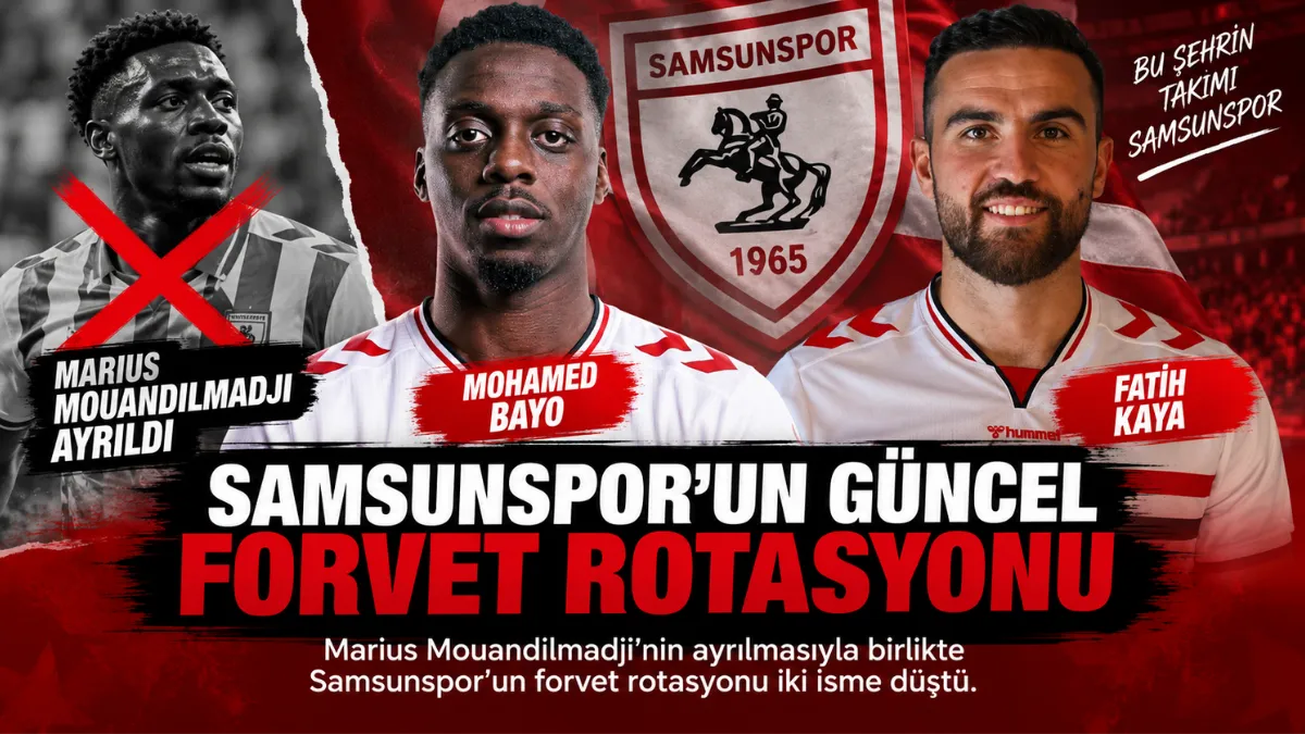 Samsunspor’da Forvet Rotasyonu İki İsme Düştü