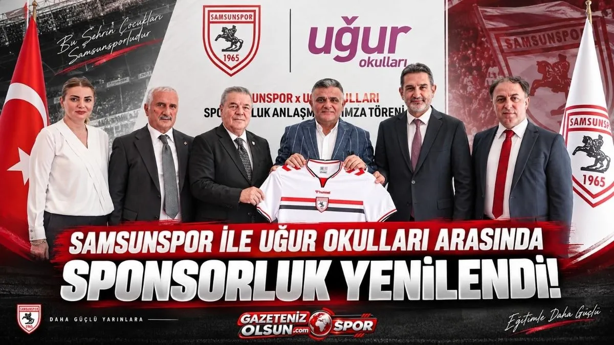 Samsunspor’un Eğitimdeki Güçlü Ortağı Uğur Okulları ile Anlaşma Yenilendi