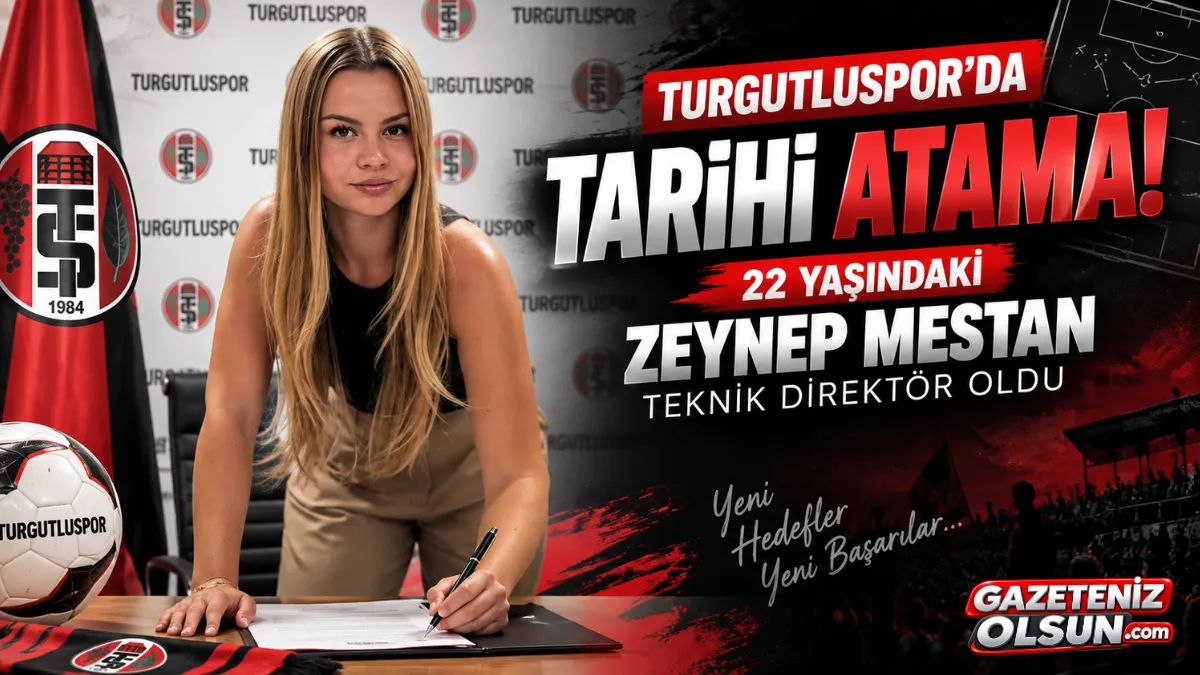Turgutluspor’da Tarihi Atama! 22 Yaşındaki Zeynep Mestan Teknik Direktör Oldu
