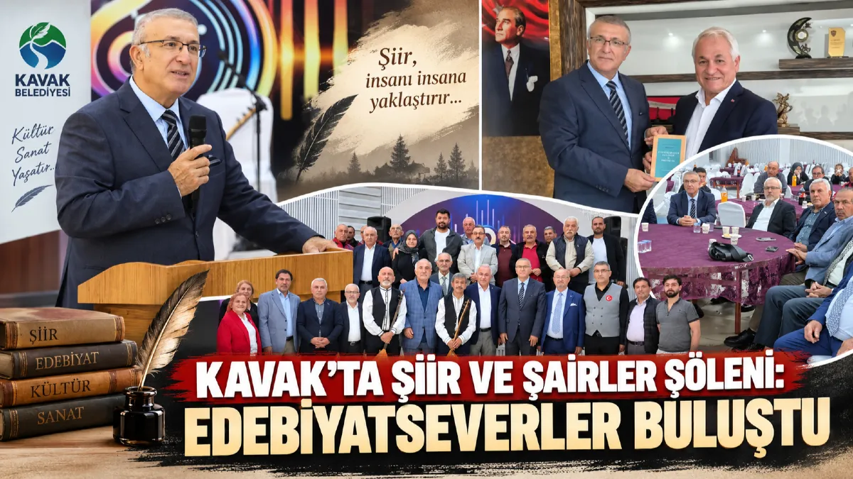 Türkiye Dil ve Edebiyat Derneği Samsun Şubesi'nden Kavak'ta Şiir Şöleni