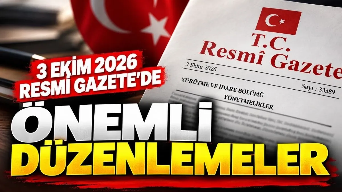 3 Ekim Resmî Gazete'de dikkat çeken düzenlemeler: İlaçtan enerjiye yeni kararlar ve KOSGEB'de yeni dönem