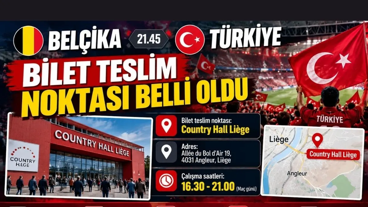 Belçika Türkiye Maçı Biletleri Nereden Alınacak? Milli Maç Bilet Teslim Noktası! Country Hall Liège address