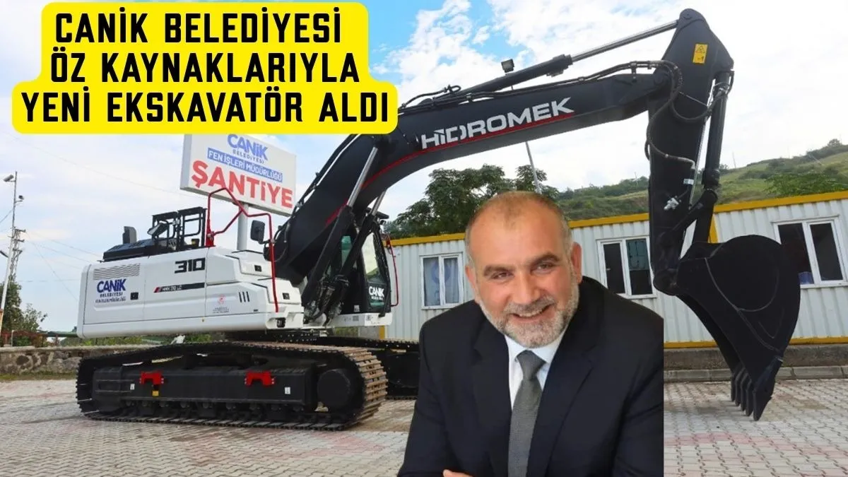 Canik Belediyesinin Araç Filosuna Yeni Ekskavatör Katıldı