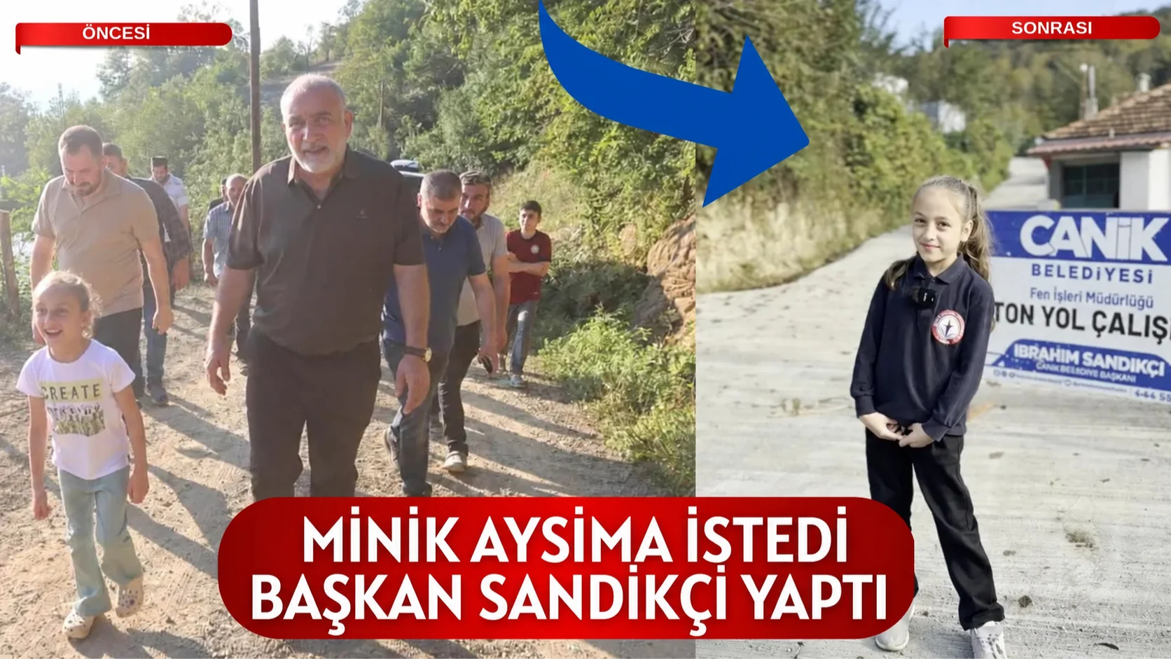 Minik Aysima İstedi Başkan Sandıkçı Yaptı