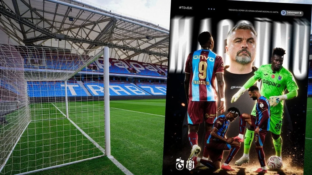Trabzonspor maç günü paylaşımları Trabzonspor Beşiktaş Maçı Bu Akşam Saat Kaçta?