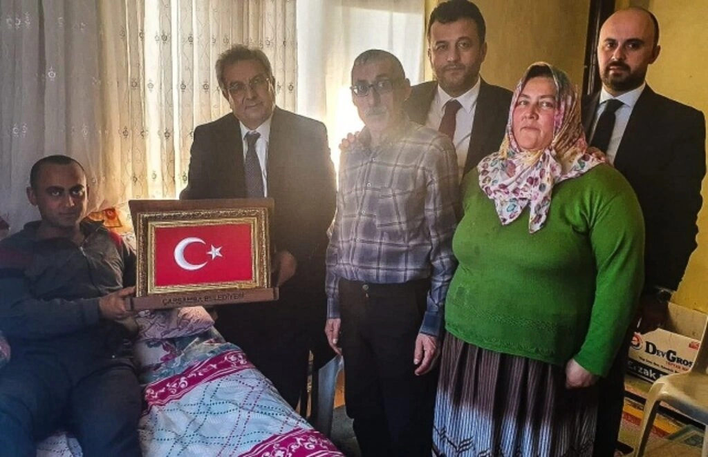 Çarşambalı Gazi Recai Yeter'e geçmiş olsun ziyareti