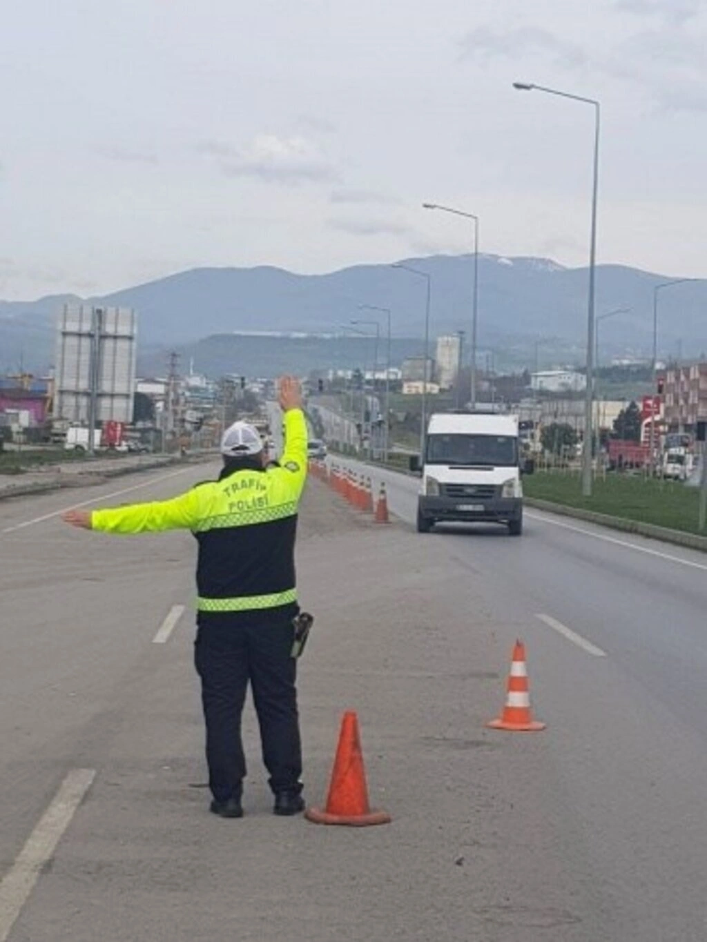 Samsun giriş ve çıkışlarında koronavirüs önlemleri