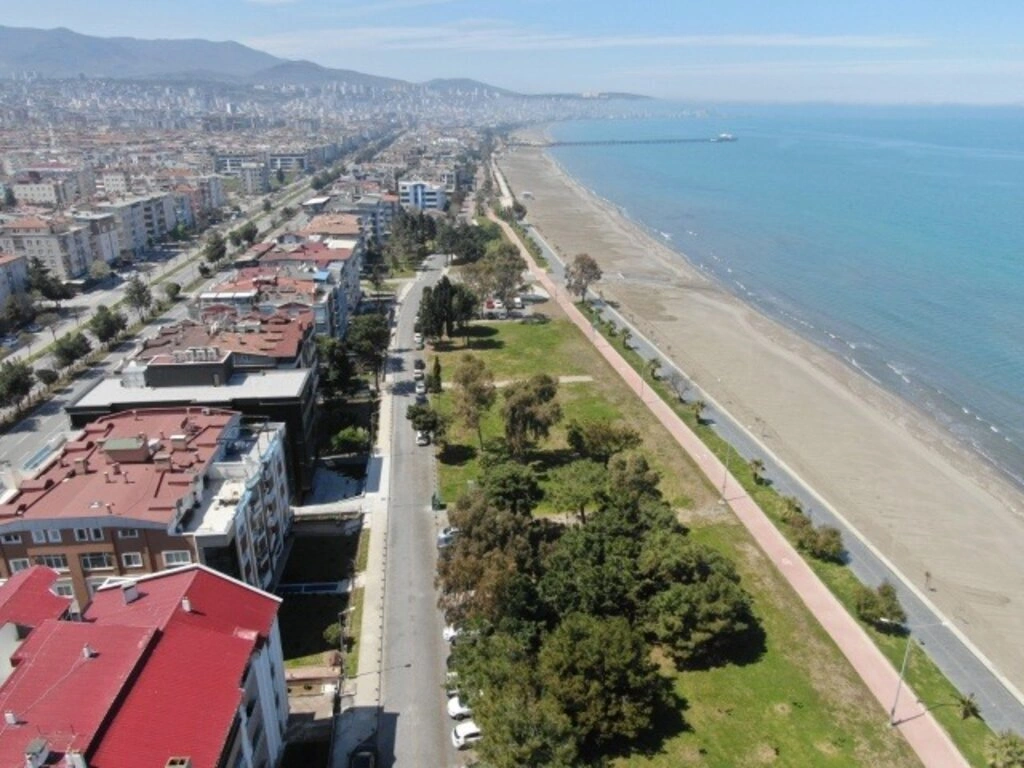 Sokağa çıkma yasağında Samsun sokakları havadan görüntülendi