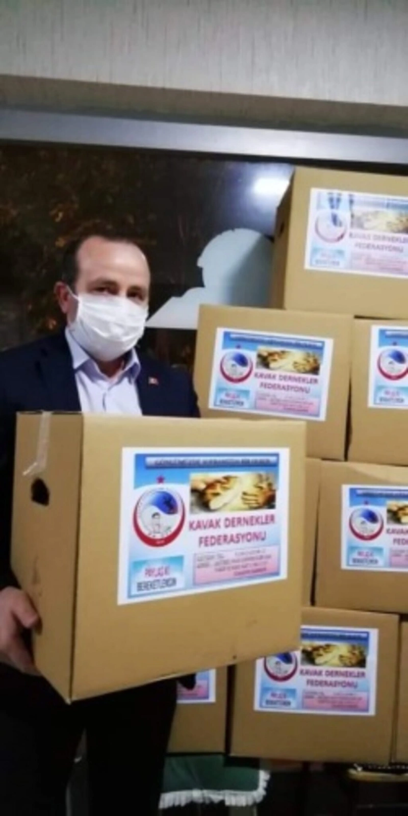 Kavak Dernekler Federasyonu'ndan ihtiyaç sahiplerine Ramazan yardımı