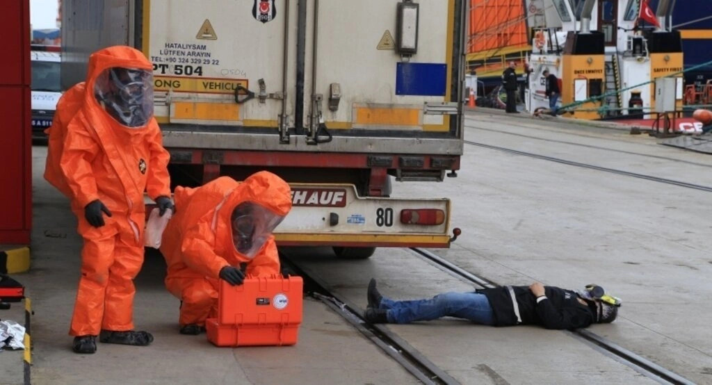 Samsun'da KBRN tatbikatı