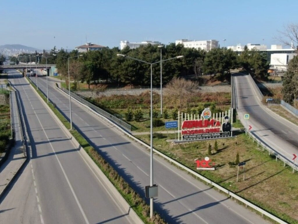 4 günlük kısıtlamada Samsun havadan görüntülendi