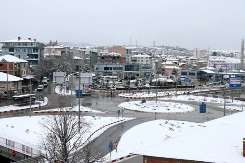 Samsun Kavak'tan kar manzaraları, kartpostallık görüntüler
