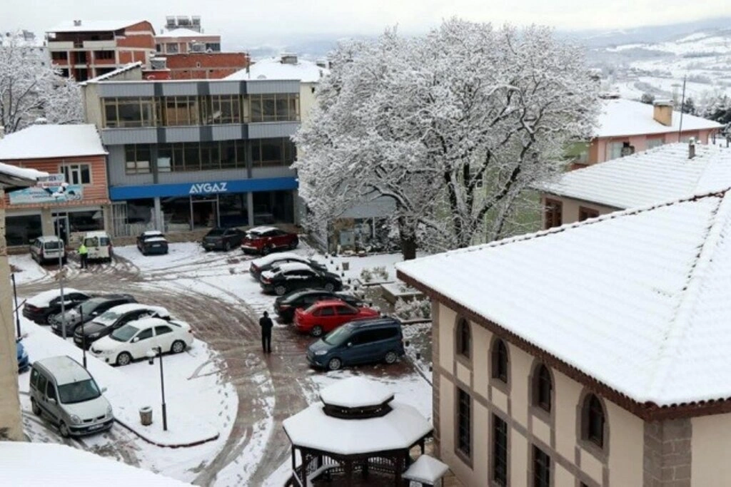 Samsun Kavak'tan kar manzaraları, kartpostallık görüntüler