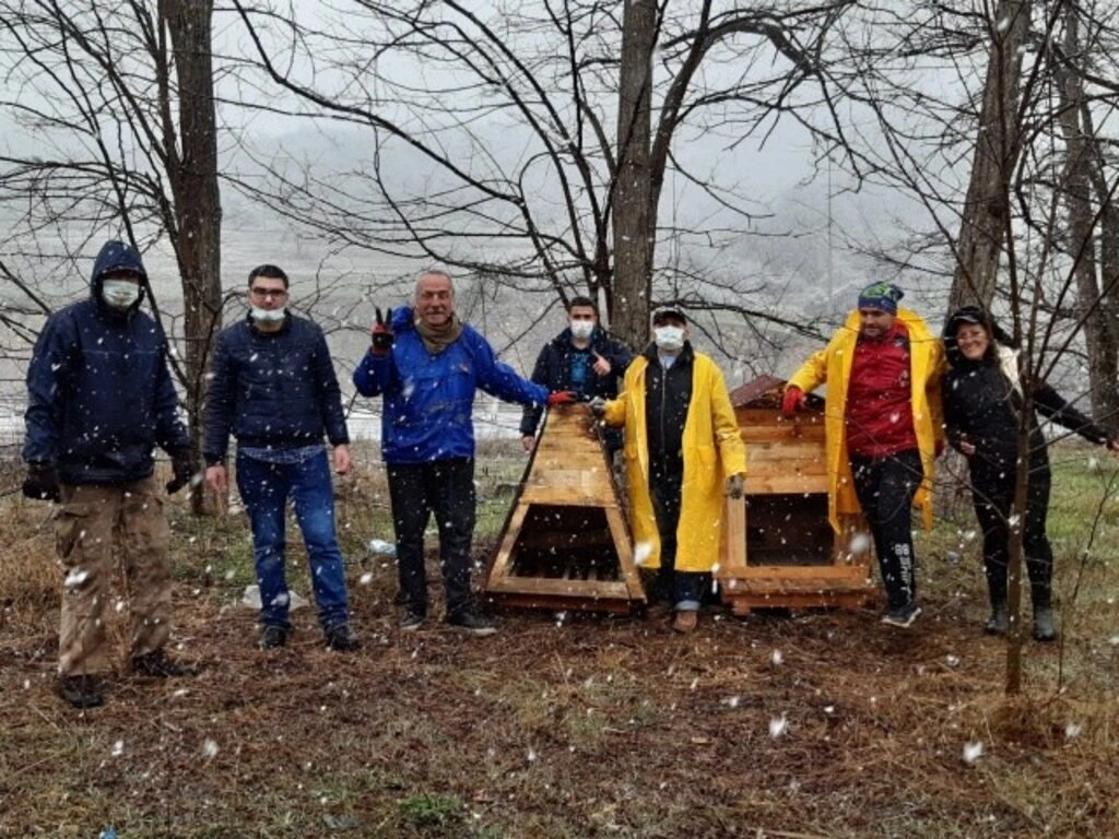 Ekolojik Yaşam Bisiklet Derneği'nden Orman Çocuklarına Kulübe
