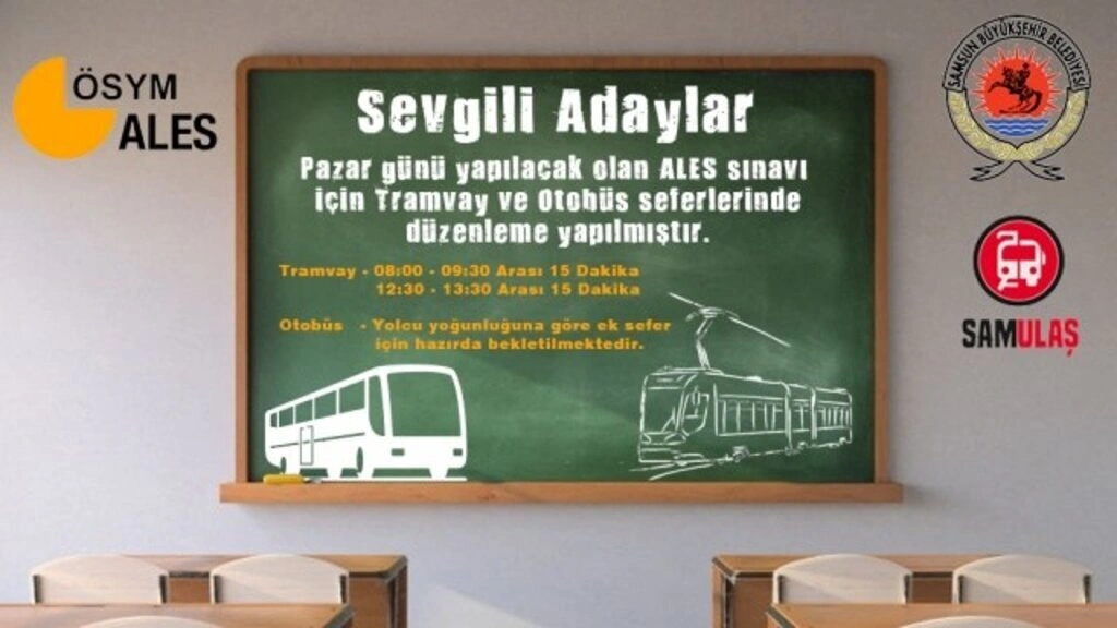 2 Mayıs Pazar Samsun tramvay ve otobüs sefer saatleri tam kapanma dönemi - Tramvay otobüs Ales düzenlemesi