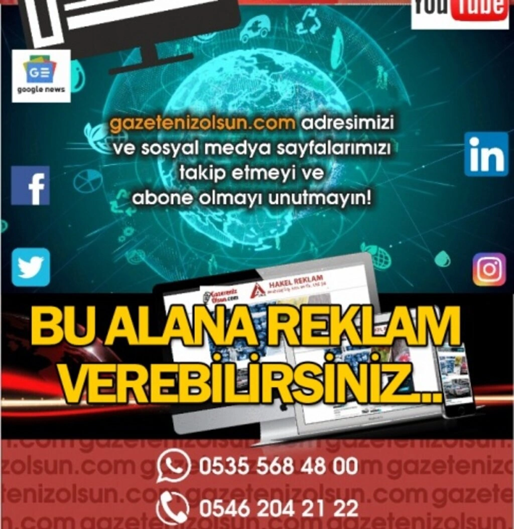 Bu Alana Reklam Verebilirsiniz!