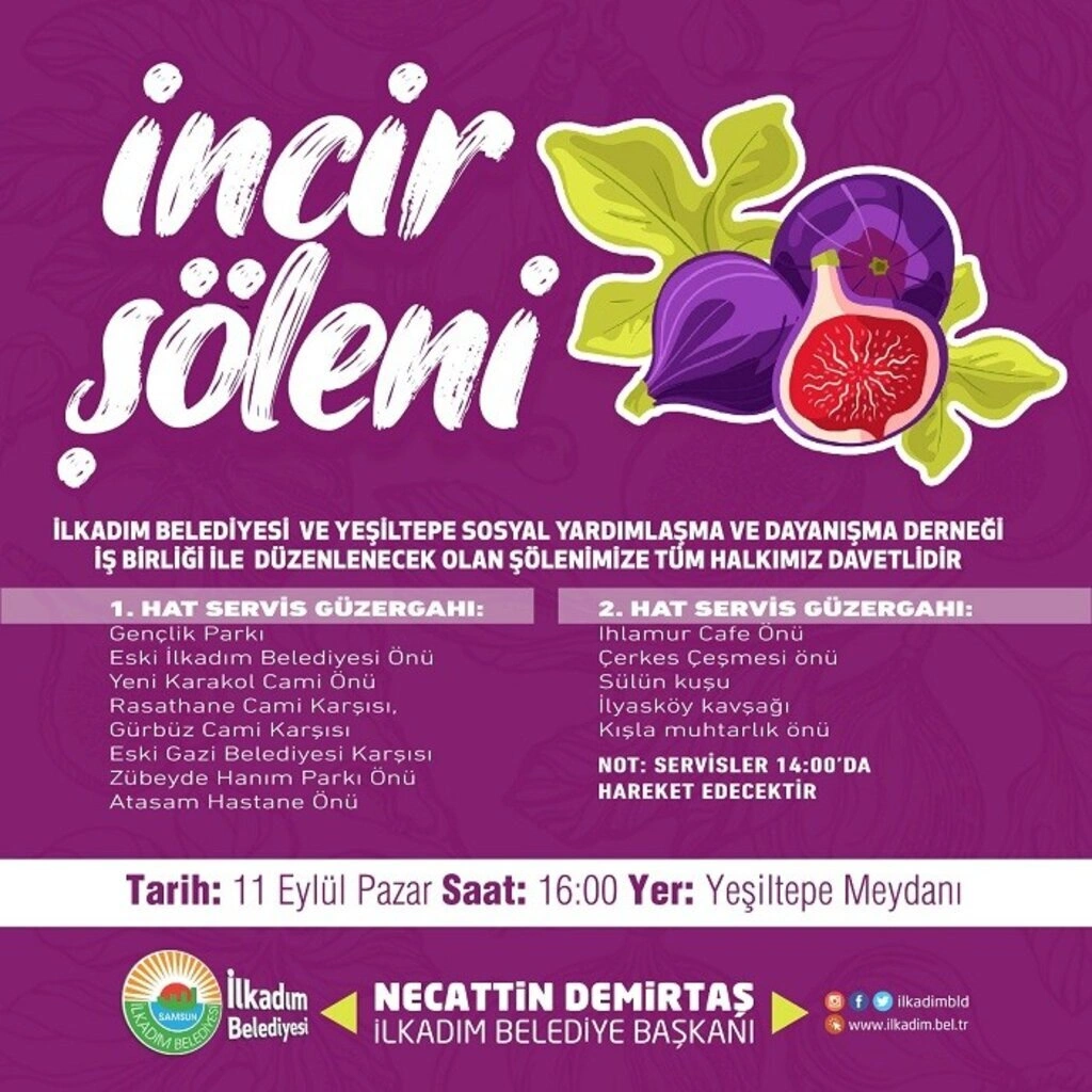 İlkadım'da İncir Şöleni Başlıyor! İncir Şöleni ne zaman?