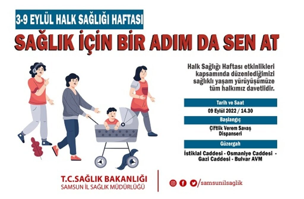 Samsun'da bugün yürüyüş var!