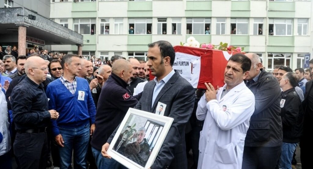 Şehit edilen doktor son yolculuğuna uğurlandı
