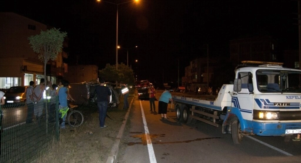 Samsun'da trafik kazası: 11 yaralı