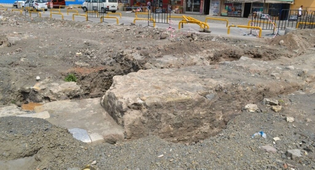 Samsun Tarihi Saathane kazı çalışmaları devam ediyor