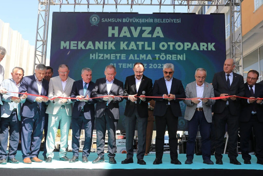 Havza Mekanik Katlı Otopark için muhteşem açılış