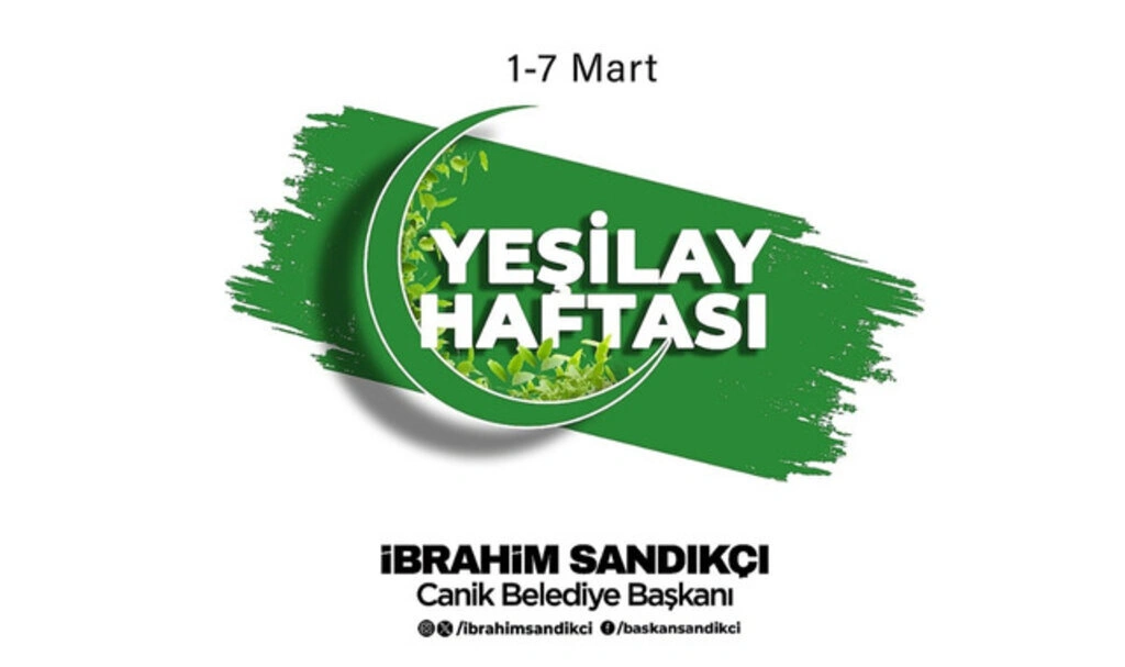 Canik Belediyesi'nden Yeşilay Haftası Mesajı