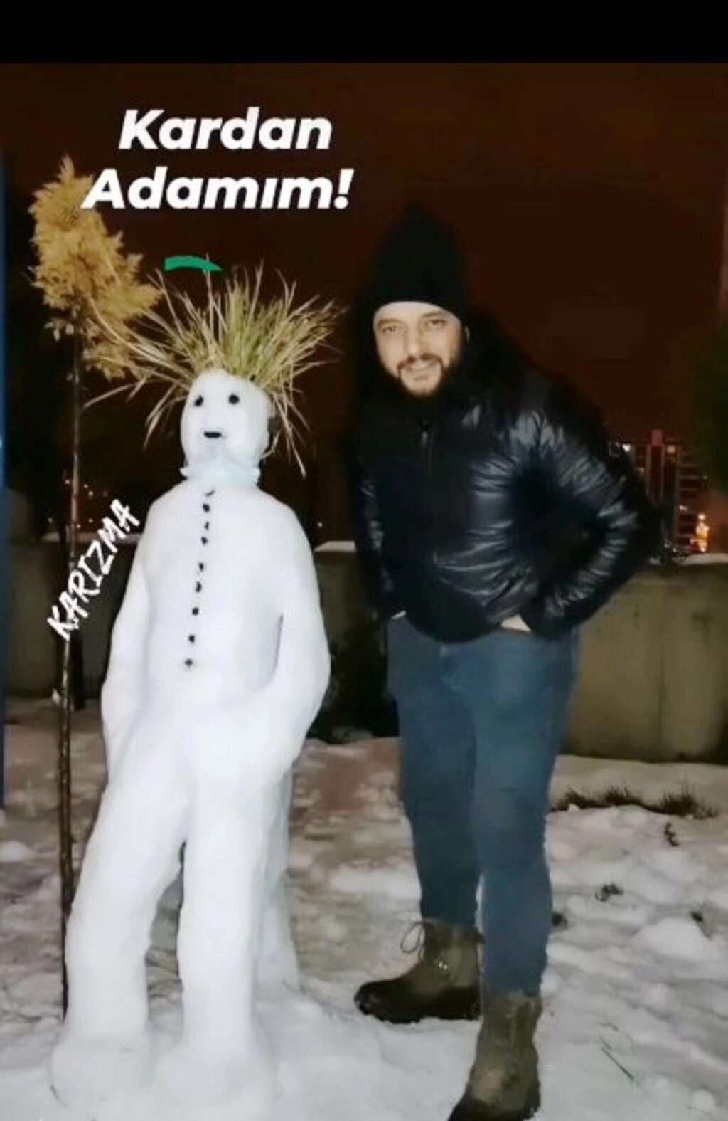 Samsun'da Kar Sanata Dönüştü: Birbirinden İlginç Kardan Adamlar