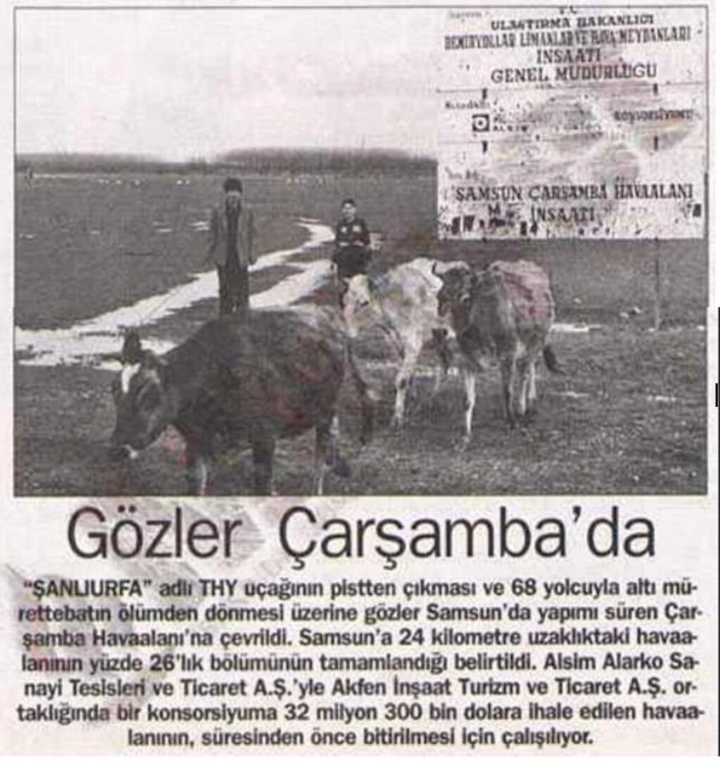 Samsun Havalimanı ve Samsun Çarşamba Havalimanı tarihi!