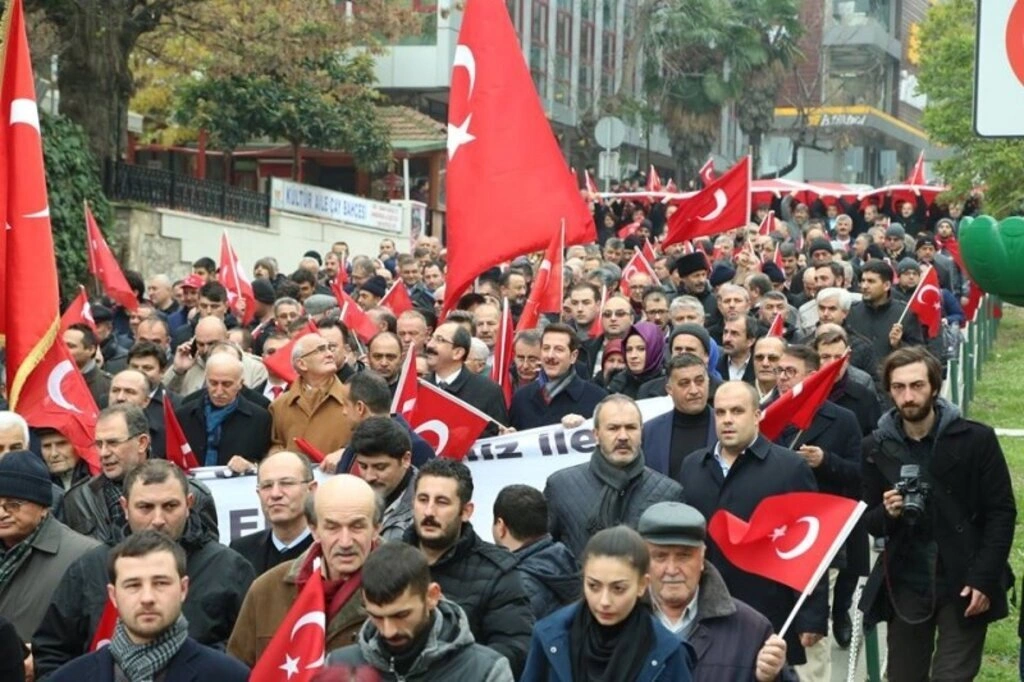 Teröre karşı Samsun tek yürek oldu