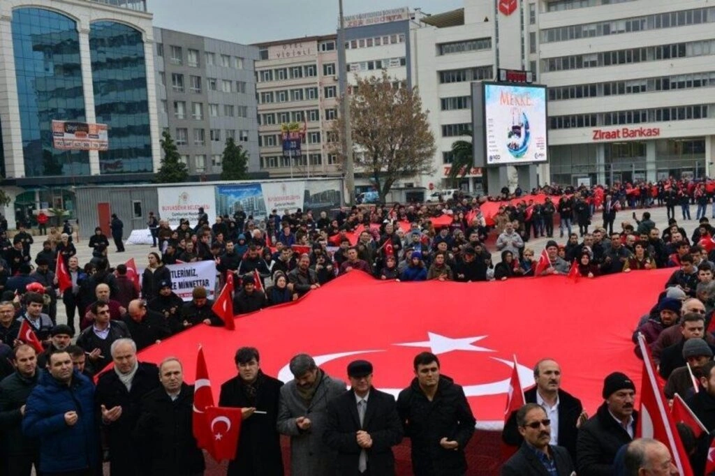 Teröre karşı Samsun tek yürek oldu
