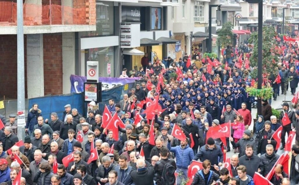 Teröre karşı Samsun tek yürek oldu