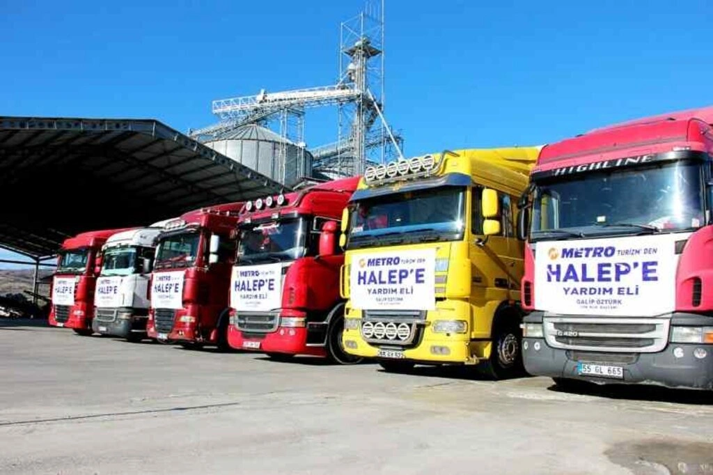Metro Holding'den Halep'e 150 ton pirinç