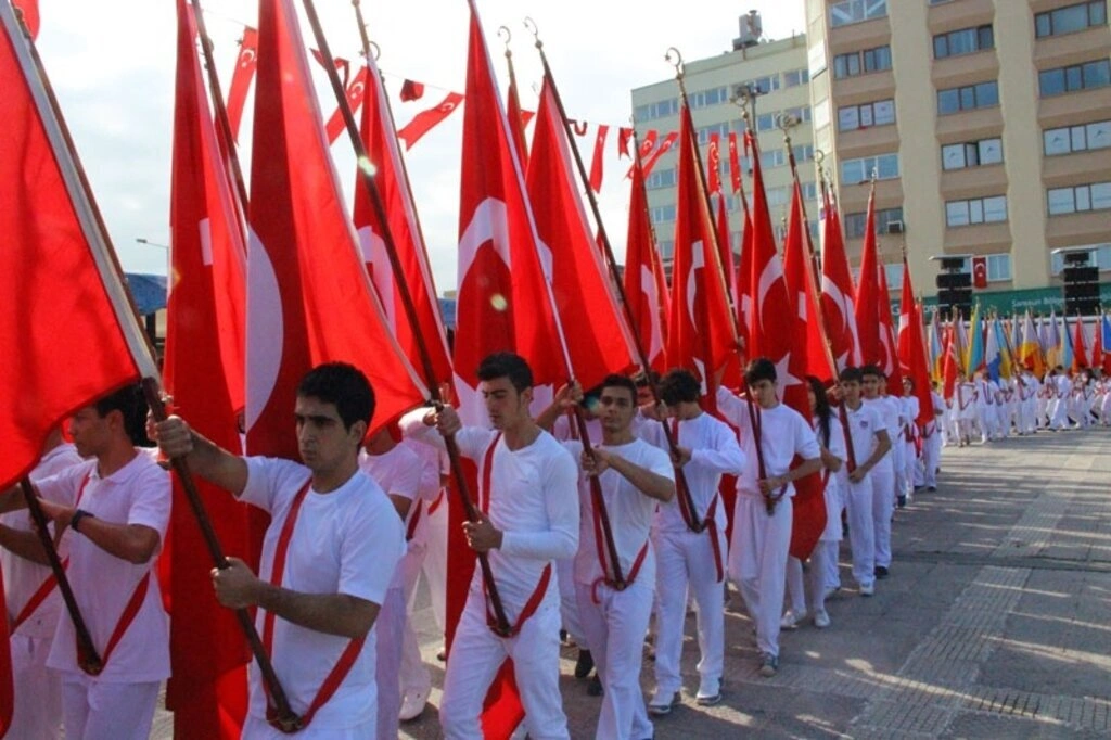 Samsun Cumhuriyet Meydanı'nda 29 Ekim Cumhuriyet Bayramı kutlama töreni fotoğrafları