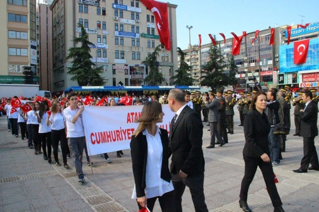 Samsun Cumhuriyet Meydanı'nda 29 Ekim Cumhuriyet Bayramı kutlama töreni fotoğrafları