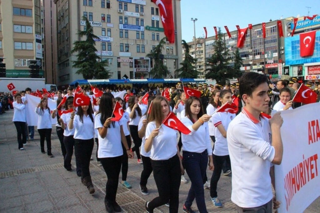 Samsun Cumhuriyet Meydanı'nda 29 Ekim Cumhuriyet Bayramı kutlama töreni fotoğrafları